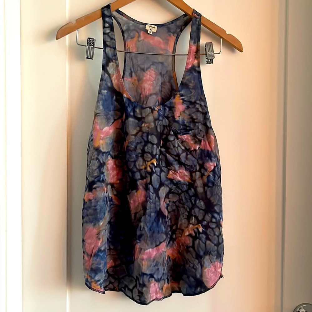 WILFRED silk racer back blouse